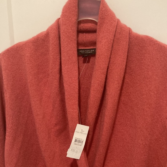 Wrap Cashmere Sweater, size-Large, color-red, light brick 🧱, - Picture 6 of 15